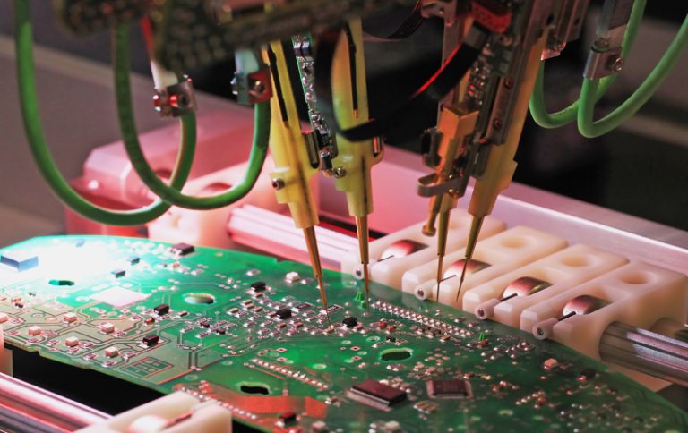 Board test probe establishes temporary electrical connections between test equipment and PCB test points